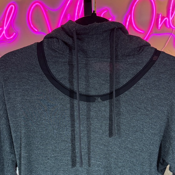 ALO Yoga Vintage Charcoal Hoodie S - Picture 6 of 10
